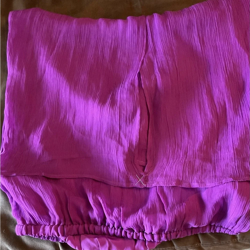 NWT J. Crew Gwyneth Purple Chiffon Skirt